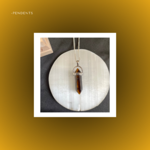 Tiger eye natural stone pendant