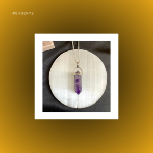 Amethyst natural stone pendant