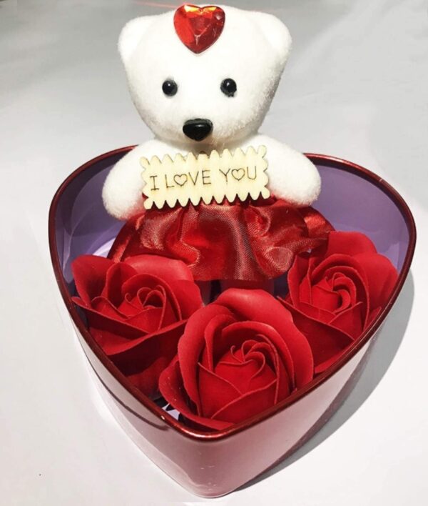 Love Rose Teddy Gift Set